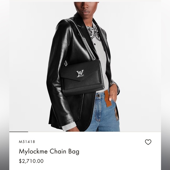 My lock me chain bag in WHITE - Picture 5 of 16